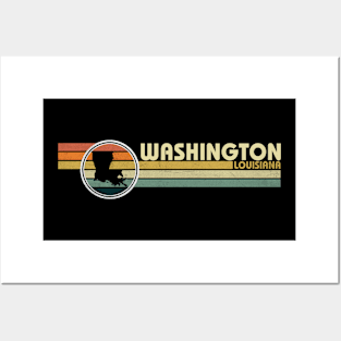 Washington Louisiana vintage 1980s style Posters and Art